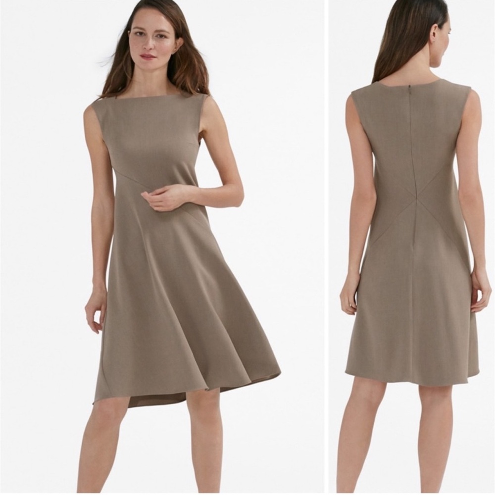 MM Lafleur Taupe Sleeveless Dress